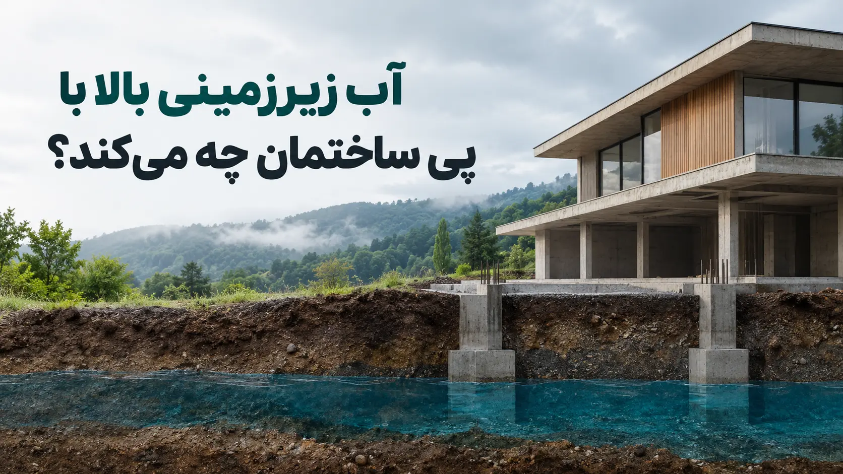آب زیرزمینی بالا با پی ساختمان چه می‌کند؟ آنچه پیش از ساخت ویلا در نوار ساحلی باید بدانید