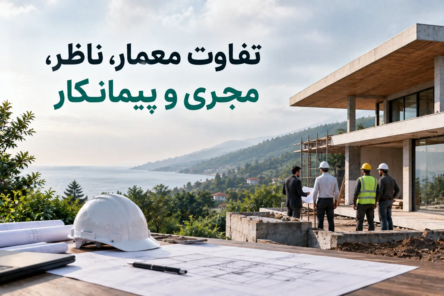 تفاوت معمار، ناظر، مجری و پیمانکار؛ در ساخت ویلا چه کسی مسئول چیست؟