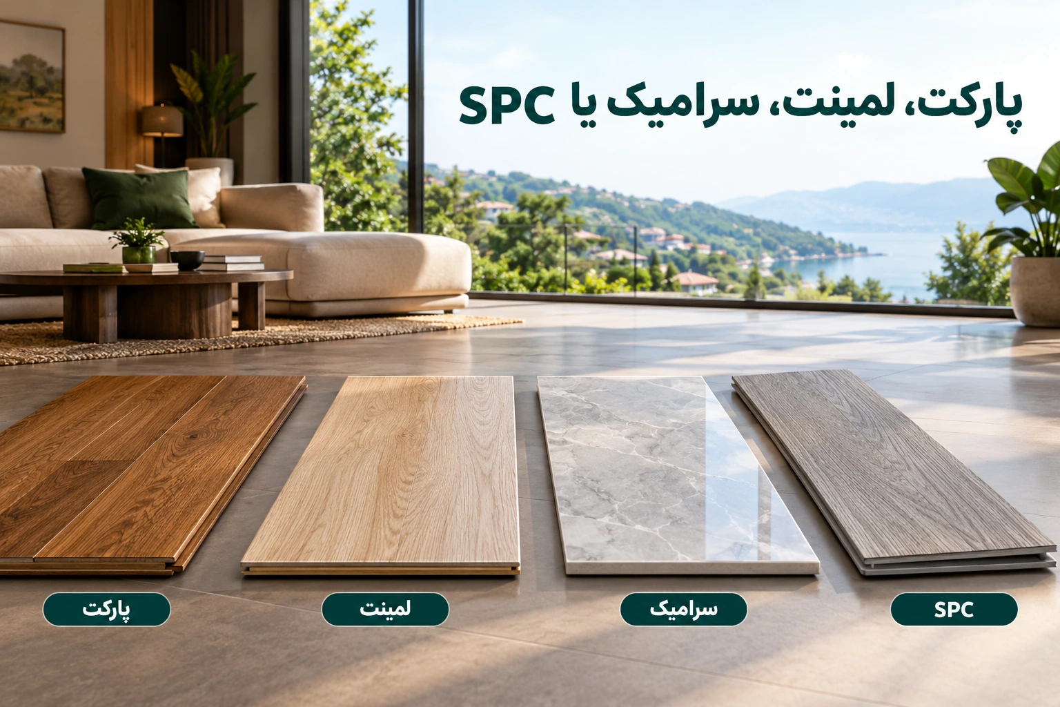 باركيه أم لامينيت أم سيراميك أم SPC: أي أرضية لفيلا الشمال؟