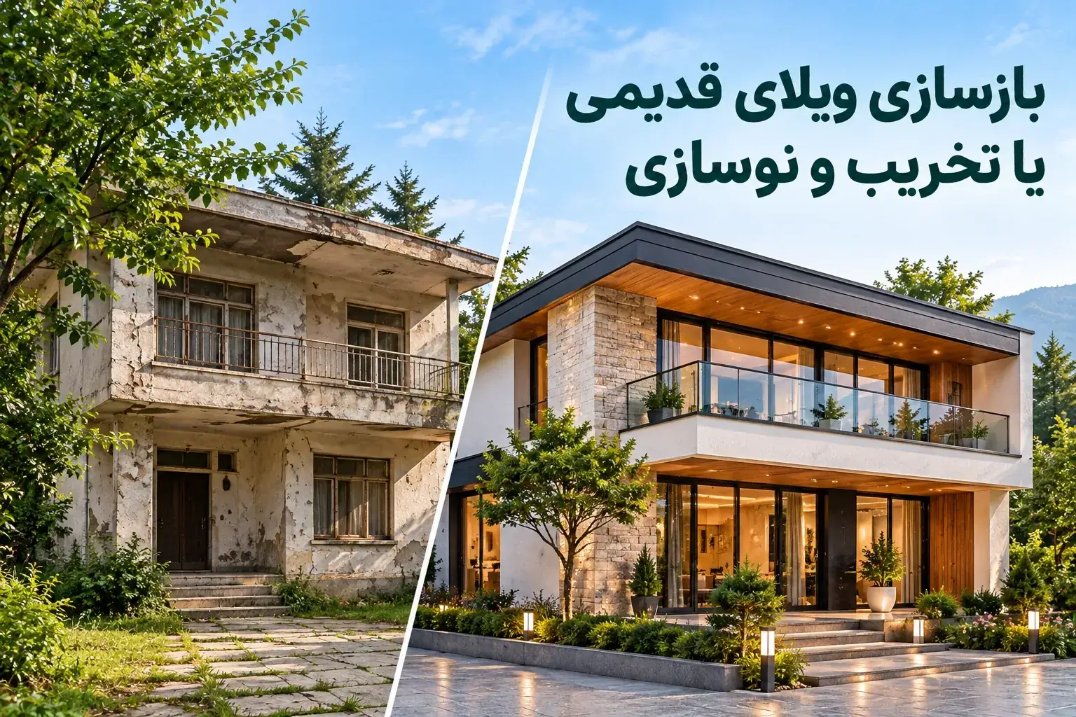 بازسازی خانه قدیمی یا تخریب و نوسازی؟ کدوم به‌صرفه‌تره
