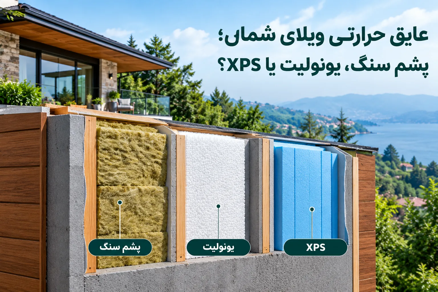 العزل الحراري لفيلا الشمال: صوف صخري أم EPS أم XPS؟